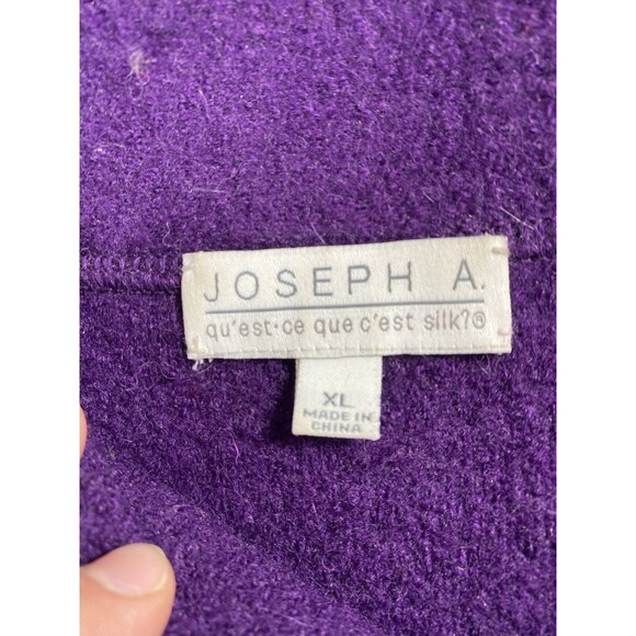 Joseph A. Boiled 100% Merino Wool Button Up Collared Boho Jacket Women’s XL - Picture 3 of 7